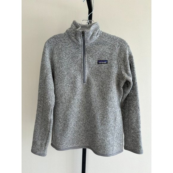 Patagonia Tops - Patagonia Women's Gray Better Sweater 1/4 Zip Fleece Size M (32260)